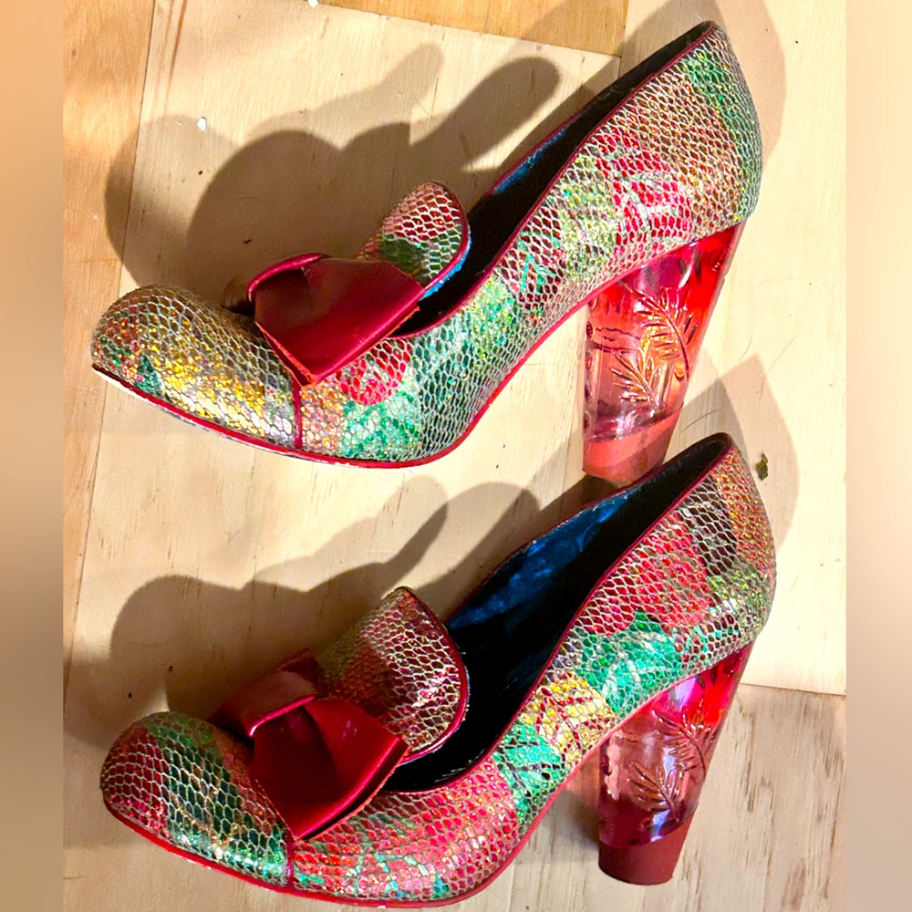 Irregular Choice multicoloured heels size 8/39. VGUC.